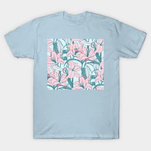 Pink Light Summer Lillies T-Shirt